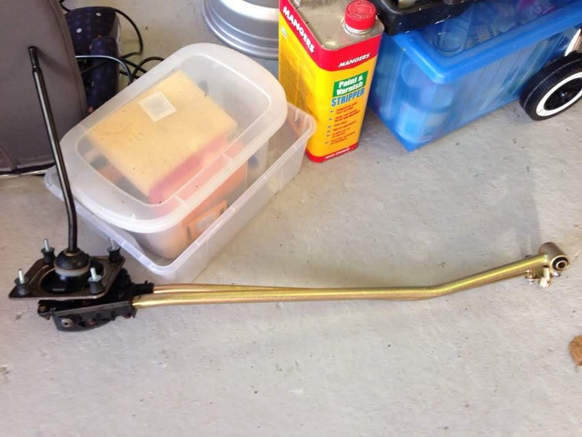 The linkage assembly laid out before fitting.